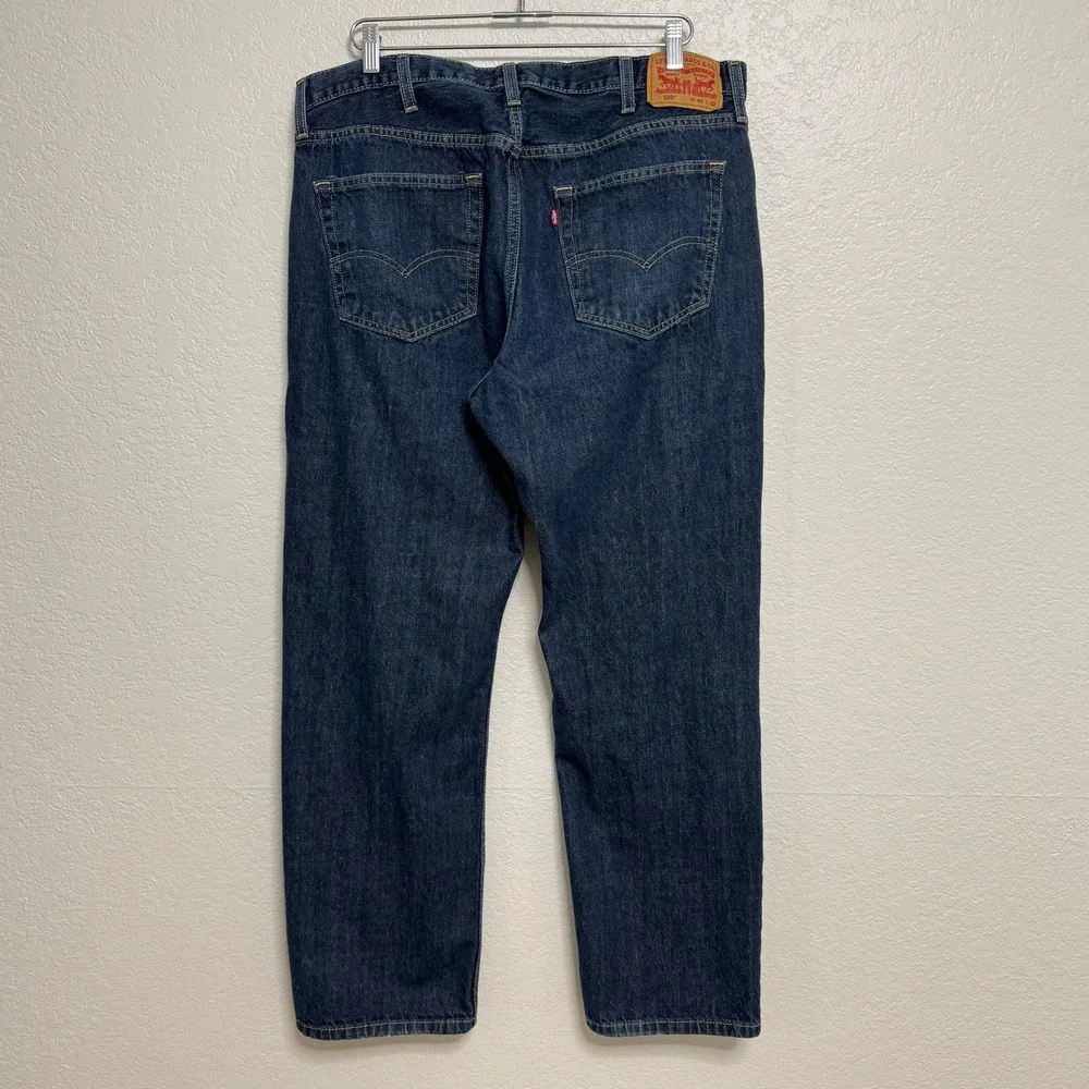 Levi 559 Jeans Mens 40x32 Blue Relaxed Straight Leg Cotton Denim Dark Wash Pants